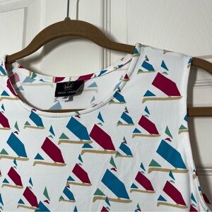 SAILOR SAILOR Preppy Sailboat Sleeveless Dress Size Medium